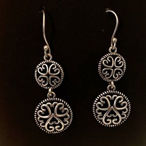 Sterling Silver Boho/Western Style Bali Design And Handmade Earrings